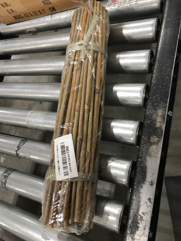 Photo 1 of Frcctre 60 Pack 16 Inch Bamboo Plant Stakes, Natural Garden Sticks for Plant Indoor and Outdoor Gardening Plants Support Climbing Stakes for Tomatoes, Beans, Potted Plants