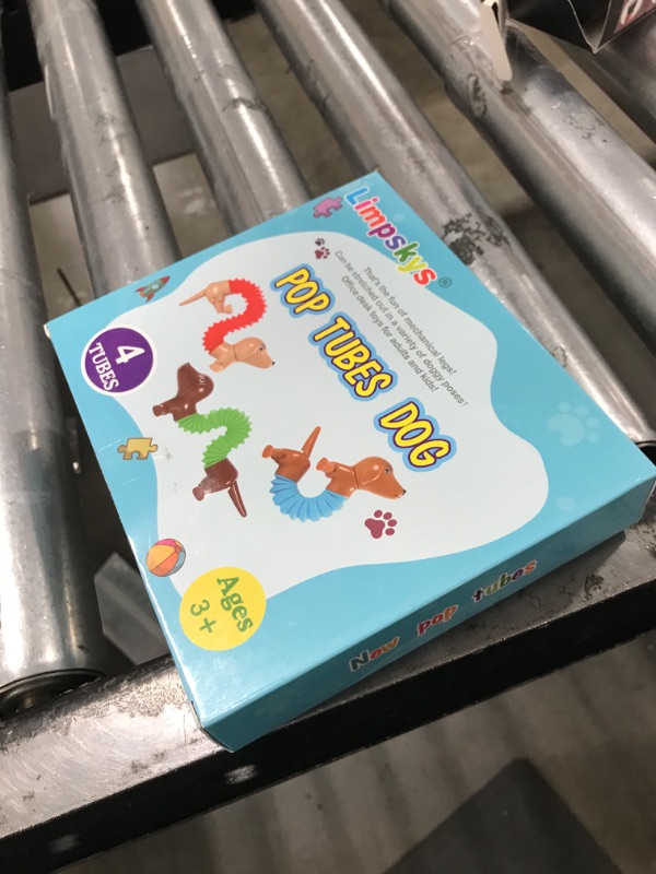 Photo 1 of Limpskys Dog pop Tubes fidgets, Travel Toys for Toddlers 3-5, Sensory Toys for Kids 5-7, fidgets for Kids, Animal pop Tubes, Easter Egg fillers,Easter Basket Stuffers?4 Pack Dog?