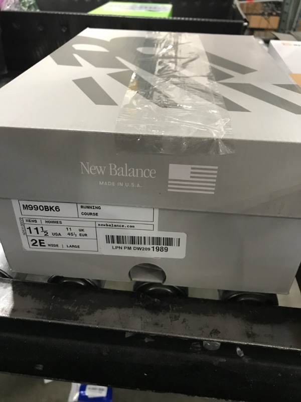Photo 1 of New Balance Men's FuelCell 990 V6 Sneaker, Black/Black, 11.5 Wide