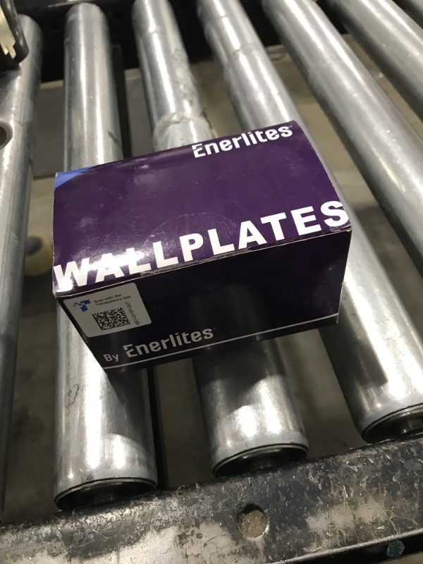 Photo 1 of ENERLITES Decorator Light Switch or Receptacle Outlet Wall Plate, Gloss Finish, Size 1-Gang 4.50" x 2.76", Unbreakable Polycarbonate Thermoplastic, UL Listed, 8831-GY-10PCS, Gray, 10 Pack