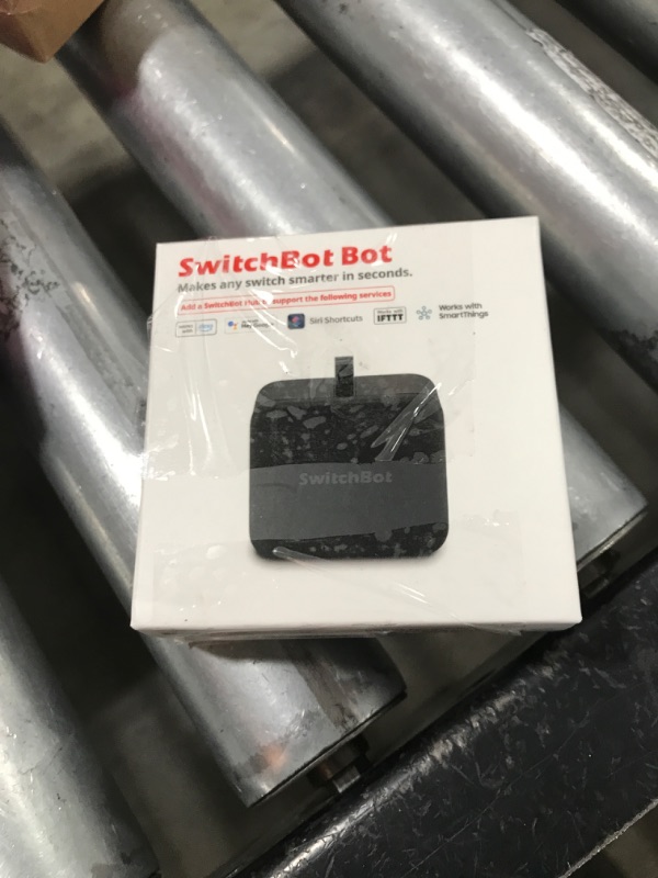 Photo 1 of SwitchBot Smart Switch Button Pusher - Bluetooth Fingerbot for Rocker Switch/One-Way Button, Automatic Light Switch, Timer and APP Control, Works with Alexa When Paired with SwitchBot Hub (Black)