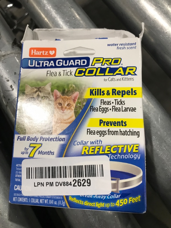 Photo 1 of Hartz UltraGuard Pro Flea & Tick Collar for Cats and Kittens, 7 Month Flea and Tick Prevention and Protection, 1 Collar