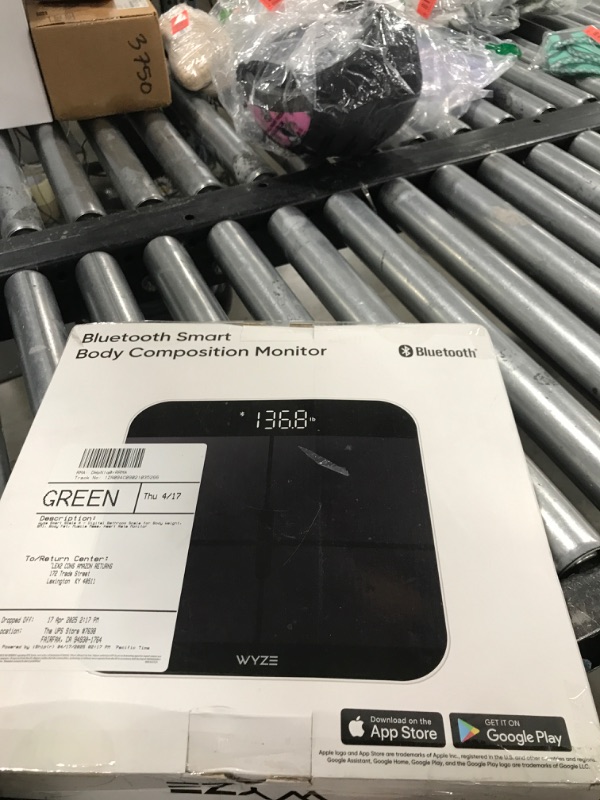 Photo 1 of Wyze Smart Scale X - Digital Bathroom Scale for Body Weight, BMI, Body Fat, Muscle Mass, Heart Rate Monitor | Sync with Health Apps | Body Composition Analyzer for People, Baby & Pet, 400 lbs (Black)