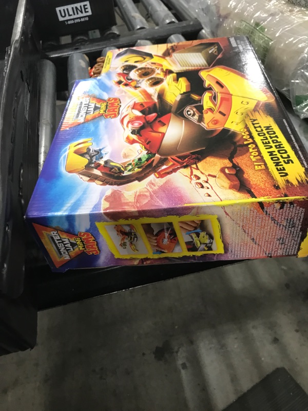 Photo 1 of Monster Jam Mini, El Toro Loco Venom Velocity Scorpion Playset, 2 Exclusive Die-Cast El Toro Loco and Max-D Monster Truck, Kids Toys for Boys Ages 3 and Up