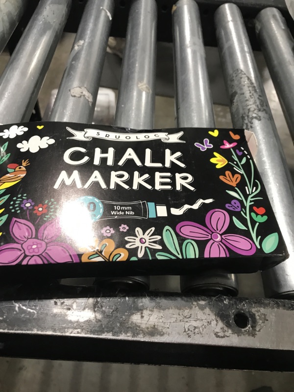 Photo 1 of Window Chalk Markers for Glass Washable, 10 Colors Jumbo Liquid Chalk Marker with 10mm 3 in 1 Nib Thick Wide Tips, Big Chalkboard Markers, Car Paint Pen for Auto, Bistro, Mirror, Poster, Blackboards