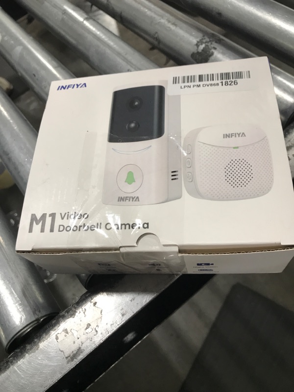 Photo 1 of INFIYA Video Doorbell Camera Wireless-2K Outdoor Front Door Camera with Chime Included for Home Security, Easy Installation, AI Human Detection, Instant Alerts, Night Vision, Two-Way Audio, M1 White