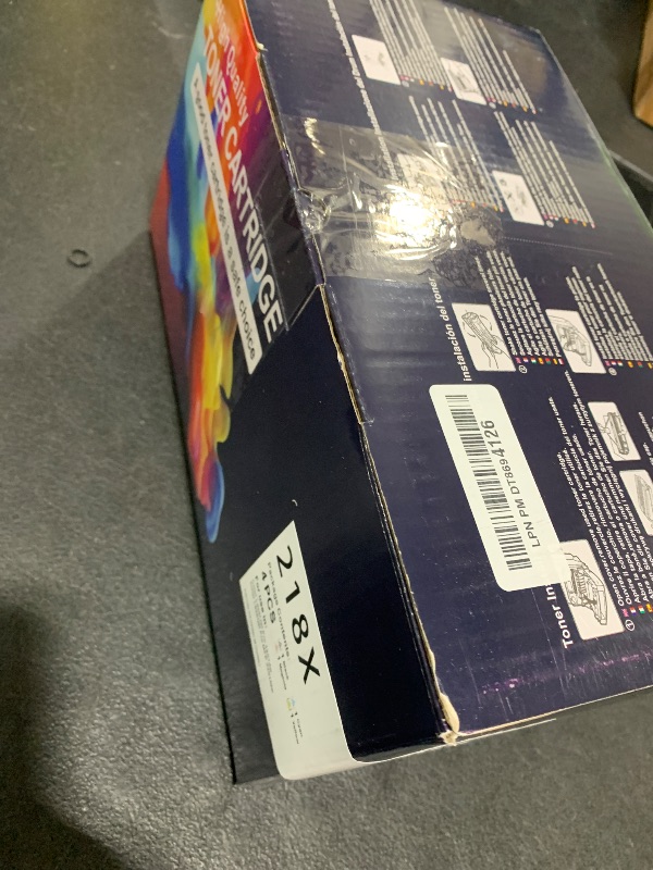 Photo 1 of 218X High Yield Toner Cartridge (No Chip) Replacement for HP 218X/218A to Compatible with HP Color Laser Jet Pro 3201dw MFP 3301cdw MFP 3301fdw MFP 3301sdw (4 BK/Y/C/M) W2180/2181/2182/2183X (No Chip)