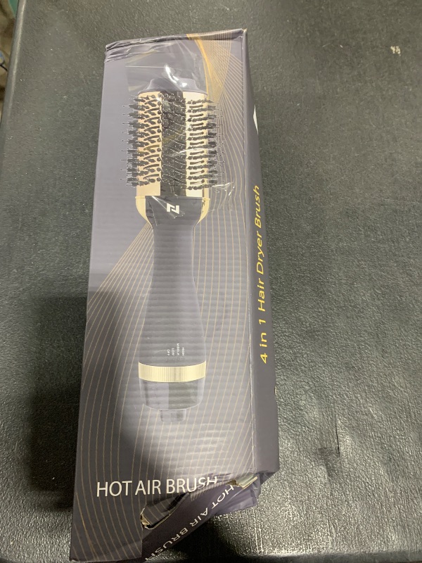 Photo 1 of Nurifi Hair Dryer Blow Dryer Brush, Hair Dryer and Styler Volumizer, Hot Air Brush for Straightening, Curling, Drying, Salon, One Step Styling Tools Gold