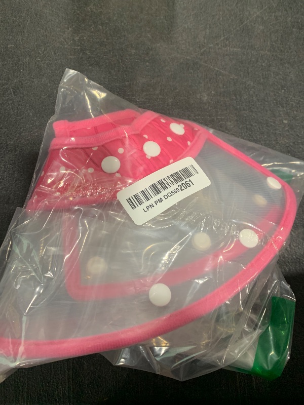 Photo 1 of Pet Cone Recovery Dog Cone Adjustable Dog Collar Clear Padded Collar with Breathable Soft Edge, Plastic Puppy Cone Protect the Neck Surgery Recovery, Designed for Cats and Puppies (Medium, Pink)