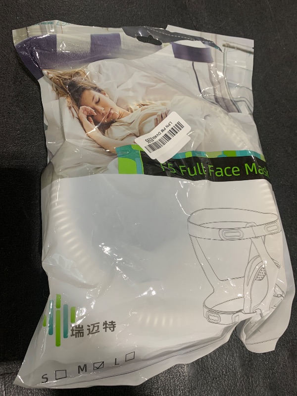 Photo 1 of CPAP Masks, Universal CPAP Full Face Mask Reuse Replacement Set for F20, Full Face Nasal CPAP Mask with Headgear, Elbow/Swivel and Cushion, Suitable for Various Models of CPAP Machines (M)