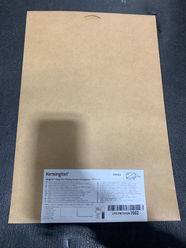 Photo 1 of Kensington MagPro™ Magnetic Laptop Privacy Screen 14 inch, Removable 16:9 Laptop Privacy Filter, Anti-Glare, Blue Ray Reduction, Compatible with HP/Dell/Acer/Asus/Samsung/Lenovo (K58352WW)