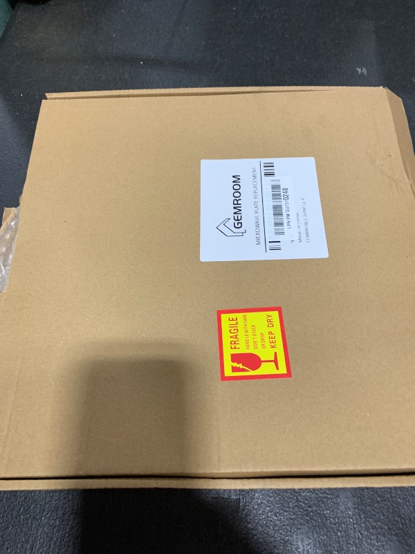 Photo 1 of Gemroom 12.4" Microwave Glass Plate for GE, Frigidaire 12 3/8 inch Microwave Turntable, Replaces WB48X24079 5304509437 Microwave Glass Turntable
