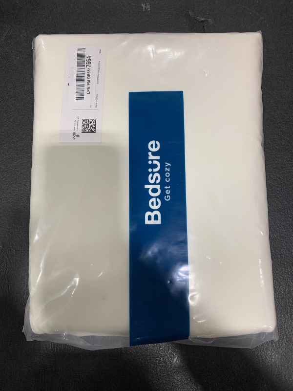 Photo 1 of Bedsure Duvet Cover Full Size - Soft Double Brushed Bedding Set for Kids & Adults, Zipper Closure, 3 Pieces, Includes 1 Duvet Cover (80"x90") & 2 Pillow Shams, NO Comforter, Ivory White