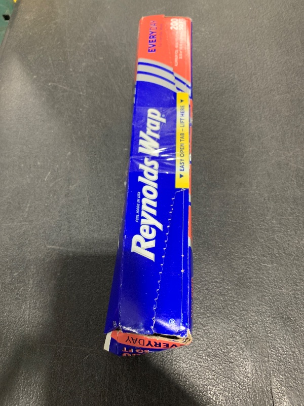 Photo 1 of Reynolds Wrap Everyday Strength Aluminum Foil Roll, Freezer Safe and Grill Safe, Great for Foil Packets and Home Cooking, 12 Inches Wide, 200 Total Sq. Ft.