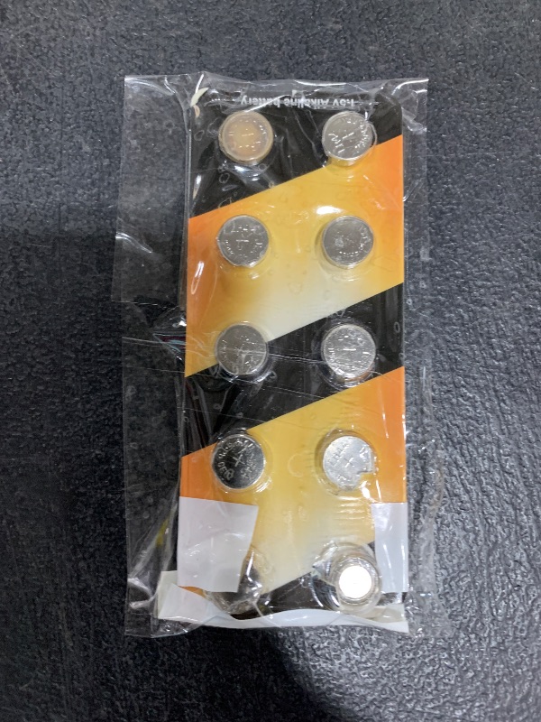 Photo 1 of JUNINXIU L1154f Battery AG13 Battery LR44 Batteries L1154 SR44 A76 Button L1154h Button Batteries Alkaline Coin Cell (10 Count)