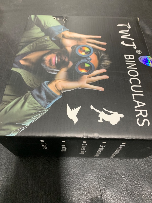 Photo 1 of 12x40 HD Binoculars for Adults and Kids High Powered, Clear Large View & Low Light Night Vision, Waterproof Binoculars for Hunting, Birds Watching, Cruise Ship, Theaters, Travel and Stargazing