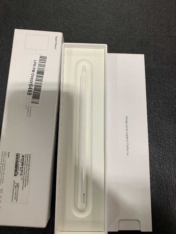Photo 1 of Apple Pencil (2nd Generation): Device Compatibility Check Required - Pixel-Perfect Precision, Perfect for Note-Taking, Drawing, and Signing documents. Attaches, Charges, and Pairs magnetically.