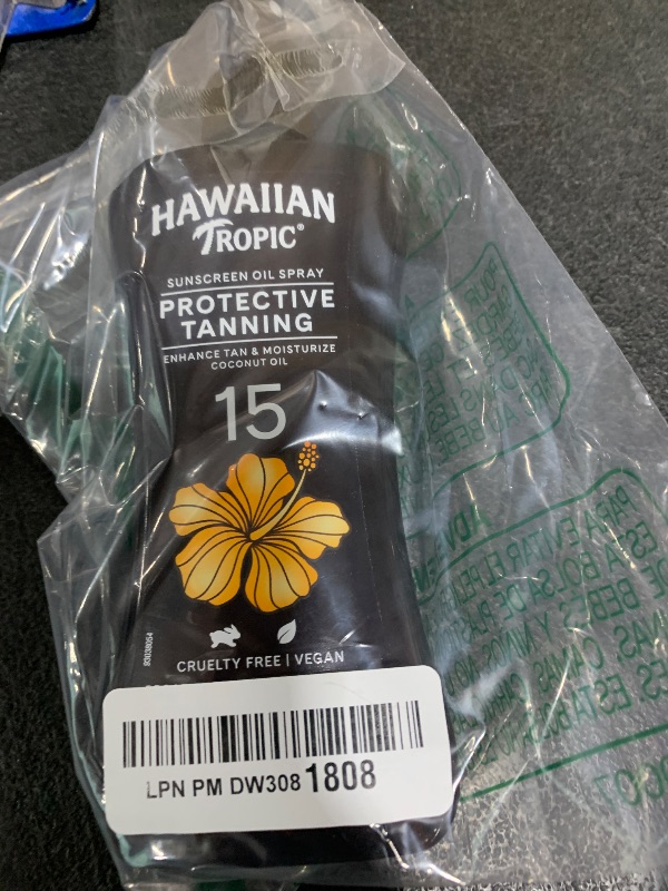 Photo 1 of Hawaiian Tropic Protective Tanning Oil Spray Sunscreen SPF 15, 8oz | Tanning Sunscreen, Oxybenzone-Free, 8oz