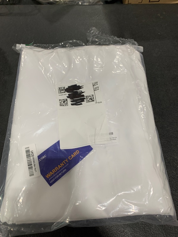 Photo 1 of 10X12ft White Backdrop for Photography, LCUIRC White Background for Photography Polyester White Screen with 4 Clamps for Product Protrait Photoshoot or Parties Decoration, LBDW-2