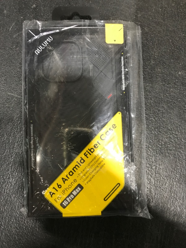 Photo 1 of Aulumu A16 Aramid Fiber for iPhone 16 Pro Max Case | 1500D Ultra Slim Woven | Real Cooling | Compatible with MagSafe