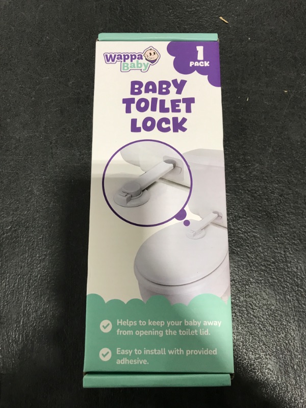 Photo 1 of Baby Toilet Lock by Wappa Baby - 9"L x 4"W - Ideal Baby Proof Toilet Lid Lock - No Tools Needed Easy Installation with 3M Adhesive - Top Safety Toilet Seat Lock - Fits Most Toilets - White (1 Pack)
