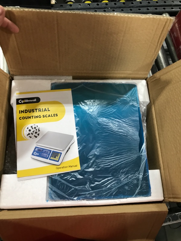 Photo 1 of CGOLDENWALL Industrial Counting Scale lb/g/kg Digital Inventory Scale for Small Parts, Coins, Piece (66lb/0.00022lb, 30kg/0.1g)