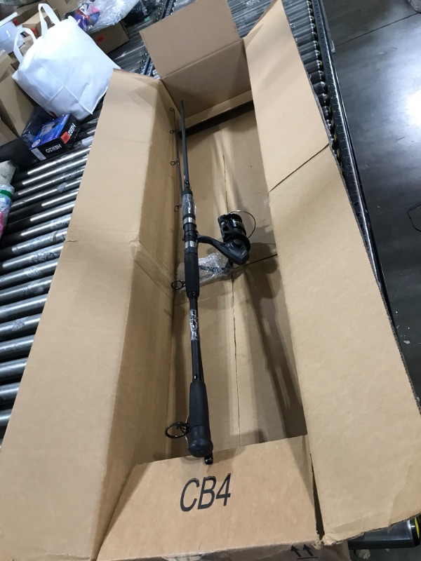Photo 1 of PENN 8' Wrath II Fishing Rod and Spinning Reel Combo, Size 5000, Medium Heavy Power, Moderate Fast Action, Corrosion-Resistant Graphite Construction, Lightweight and Durable