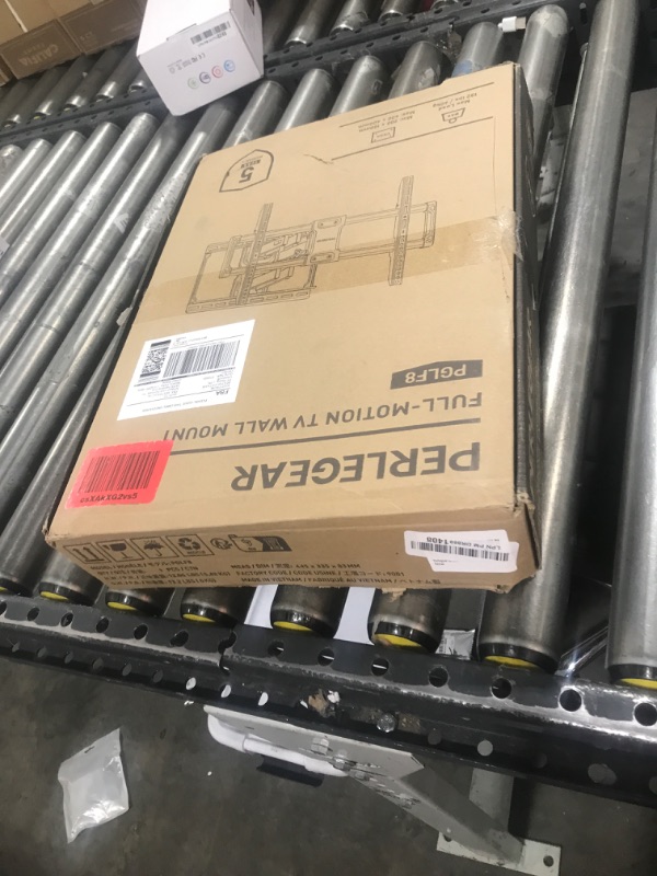 Photo 1 of Perlegear UL Listed Full Motion TV Wall Mount for 42-85 inch TVs up to 132 lbs, TV Mount with Dual Articulating Arms, Tool-Free Tilt, Swivel, Extension, Leveling, Max VESA 600x400mm, 16" Studs, PGLF8