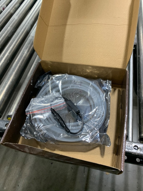 Photo 1 of Lamomo Outdoor Neon Rope Lights, 49.2ft Warm White IP65 Waterproof Dimmable Led Strip Light