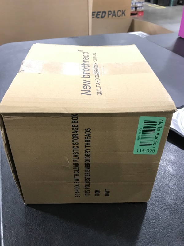 Photo 1 of New brothread 60 Brother Colors 500m Each Embroidery Machine Thread with Clear Plastic Storage Box for Embroidery Sewing Machine