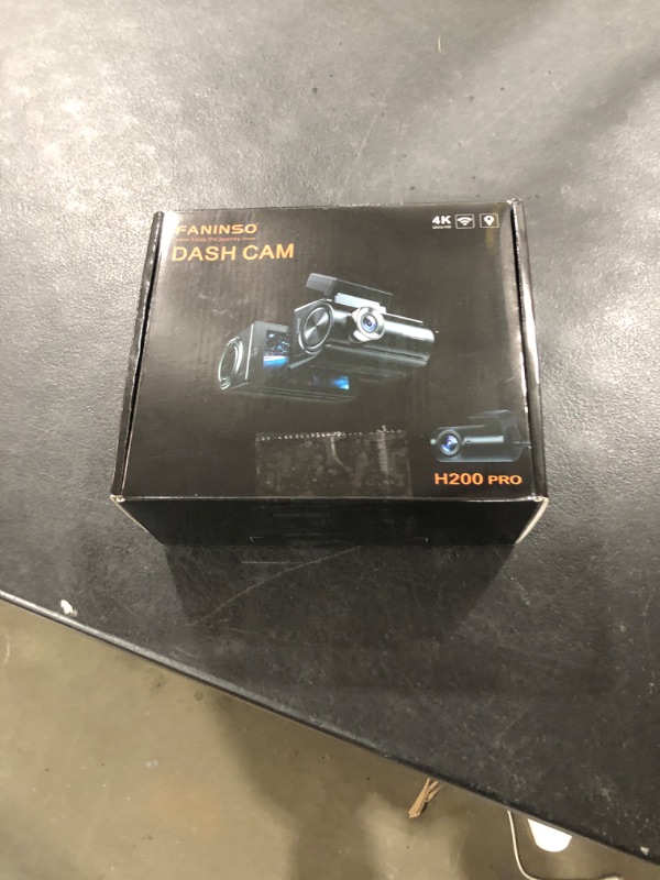 Photo 1 of Faninso Dash Cam Front and Rear, 4K Full HD Dual Dash Camera for Cars, Built-in Memory Card Monitoring, 64GB Card, 5G WiFi GPS, Car Camera with 3" IPS Screen, 2160P Night Vision, 24H Parking Monitor