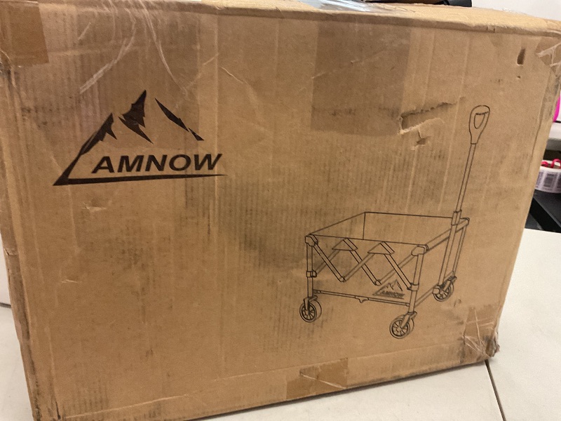 Photo 1 of Folding Wagon Cart,Portable Heavy Duty Utility Foldable Garden Wagon Cart for Sports, Shopping, Camping and Outdoor Sport