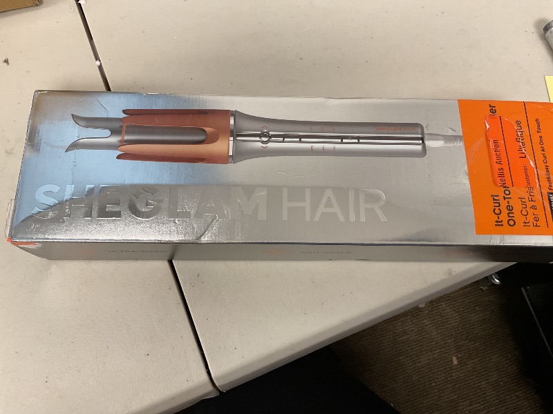 Photo 1 of SHEGLAM Automatic Curling Iron 1 1/4 inch with 3 Temperatures Fast Heating, 2-Way Rotation, Anti-Scald, Anti-Tangle Rotating, Automatic Shut-Off for Hair Styling