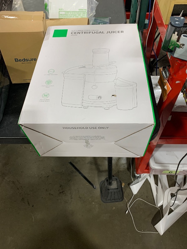 Photo 1 of GDOR 1200W Juicer with Larger 3.2" Feed Chute, Titanium Enhanced Cutting System, Centrifugal Juice Extractor Maker with Heavy Duty Full Copper Motor, Dual Speeds, BPA-Free, Silver