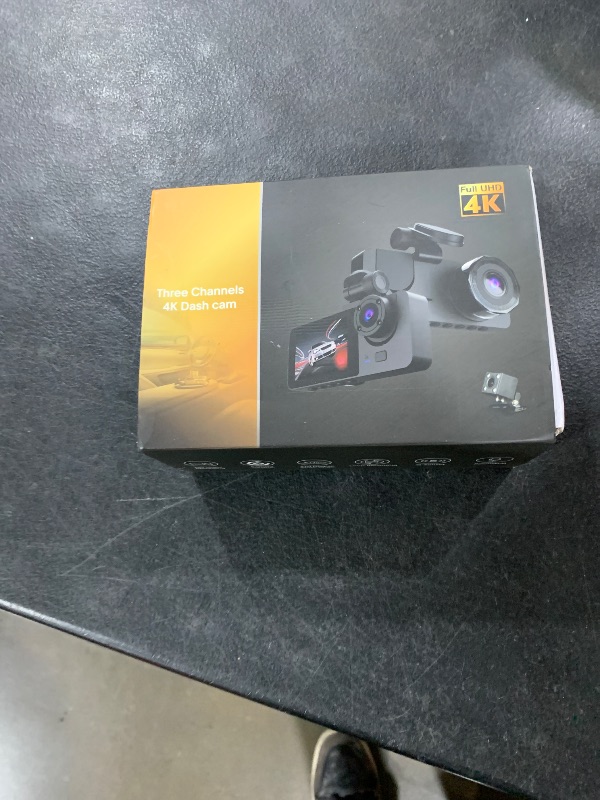 Photo 1 of Dash Camera for Cars,4K Full UHD Car Camera Front Rear with 32GB Card,Built-in Super Night Vision,2.0'' IPS Screen,170°Wide Angle,WDR, 24H Parking Mode, Loop Recording