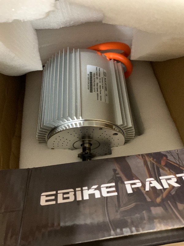 Photo 1 of Electric DC Motor 72V 3000W Motor Kit with 48V-72V Brushless Controller and Half Twist Throttle for Go-Carts Programmable Brushless Controller with Temperature Sensing Functio (72V 3000W)
