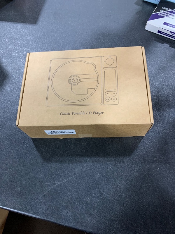 Photo 1 of Leapwell CD Player Portable Bluetooth Desktop CD Players for Home with Speakers Rechargeable Small Retro CD Player with LCD Screen Optical USB White