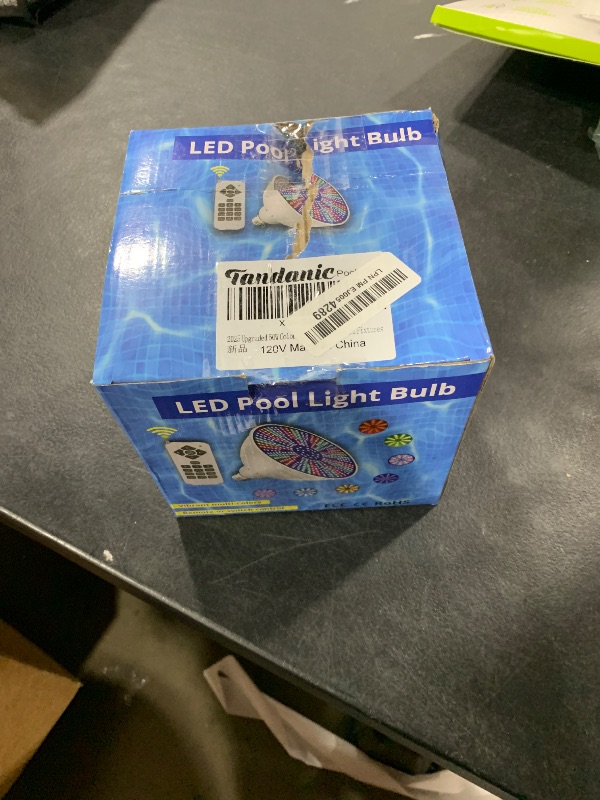 Photo 1 of 2025 Upgraded 50W Color LED Pool Light Bulb, 120V RGB Color Changing Pool Lights for Inground Swimming Pool, Replacement Bulb for Pentair Hayward Fixtures