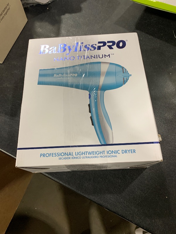 Photo 1 of BaBylissPRO Hair Dryer, Nano Titanium 2000-Watt Blow Dryer, Hair Styling Tools & Appliances, BNT5548