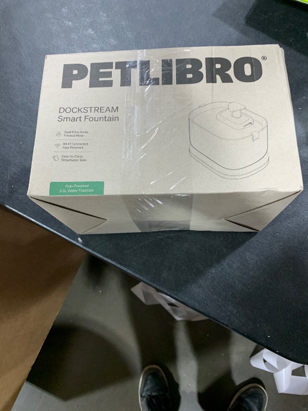 Photo 1 of PETLIBRO Cat Water Fountain, App Monitoring Pet Fountains for Cats Indoor with Stainless Steel Tray, 2.5L/84oz Dockstream Automatic Water Dispenser for Drinking, 2.4G Wi-Fi Smart Bowl Inside