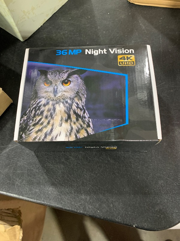 Photo 1 of Night Vision Goggles - 4K Night Vision Binoculars with 5000mAh Rechargeable Battery, 32GB TF Card can Save Photo and Video, 3'' HD Screen for Camping & Security, Black