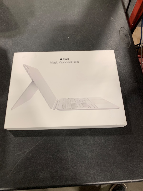 Photo 1 of Apple Magic Keyboard Folio: iPad Keyboard and case for iPad (A16 and 10th Generation), Detachable Two-Piece Design That attaches magnetically, Built-in trackpad, US English – White