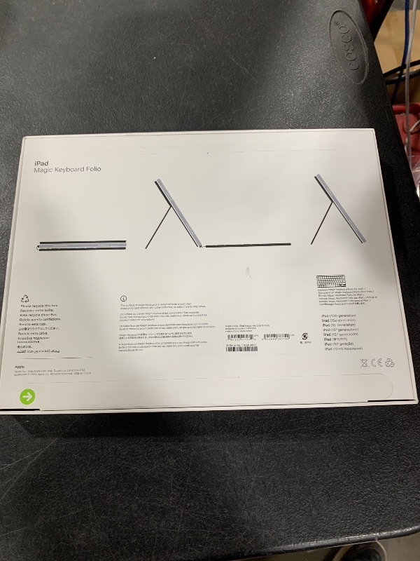 Photo 1 of Apple Magic Keyboard Folio: iPad Keyboard and case for iPad (A16 and 10th Generation), Detachable Two-Piece Design That attaches magnetically, Built-in trackpad, US English – White