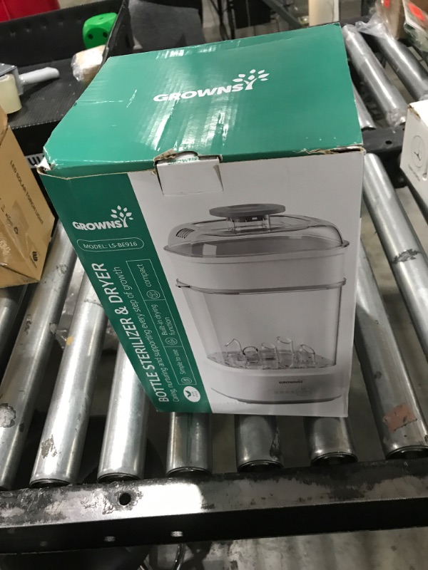 Photo 1 of GROWNSY Bottle Sterilizer and Dryer, Compact Electric Steam Baby Bottle Sterilizer (Esterilizador de Biberones), Bottle Sanitizer for Baby Bottles, Pacifiers, Pump Parts