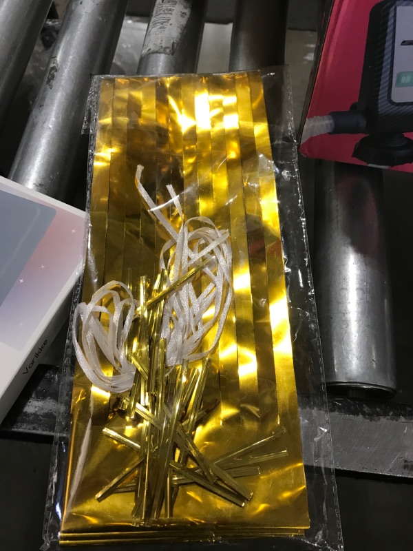 Photo 1 of 30pcs Paper Tassels Garland Banner Tissue Paper Tassel DIY Hanging Paper Decorations Party Tassel Garland Decor Baby Shower Nursery Wedding Festival Baby Shower Decoration(30, Gold)