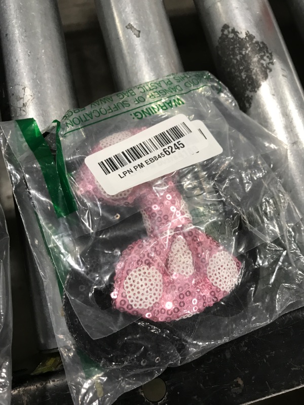 Photo 1 of JIAHANG Baby Girl Mouse Ears Turban Headwrap with Sequin Bows, Wide Velvet Hairband, Hair Bow Headband for Newborn Toddler, kids, Party Supplies (oufen HW)