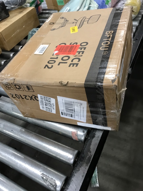 Photo 1 of BFTOU Black Square Swivel Stool with Wheel for Work SPA Shop Massage Height-Adjustable and Cost-Effective Rolling Stool Chair with Back