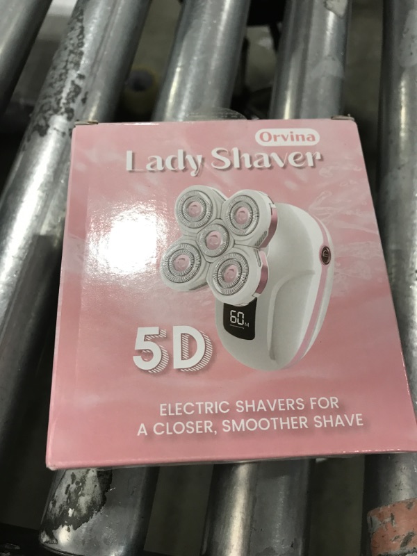 Photo 1 of Electric Razors for Women, Rechargeable Rotary Painless Shaver for Legs Bikini Facial Hair Removal, Body Wet/Dry Razor Water Resistant Grooming Kit, Cordless Womens Trimmer for Lady Grooming (Pink)