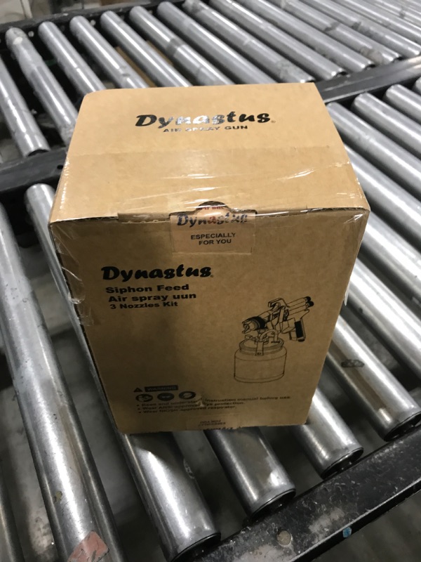 Photo 1 of Dynastus Suction Feed 33 oz Siphon Air Spray Gun, Replaceable 3 Nozzles 1.5mm 1.8mm 2.5mm, for Spraying Oil-Based or Latex Paints