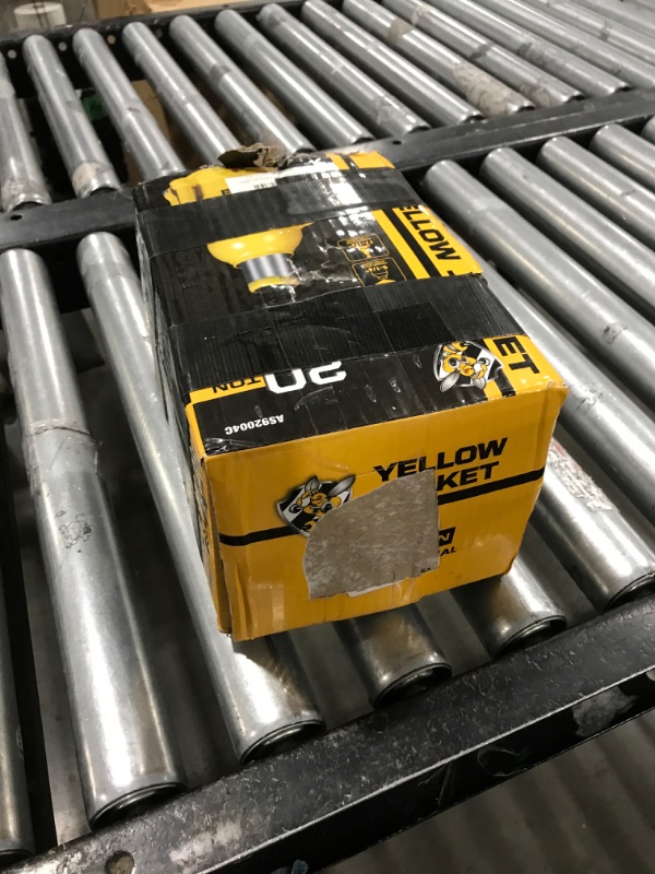 Photo 1 of YELLOW JACKET 20 Ton Muti-Directional Welded Bottle Jack (40,000lb), Horizontal Bottle Jacks Use for Car, Pickup, Truck, RV, Auto Repair, Hydraulic Bottle Jack, Yellow